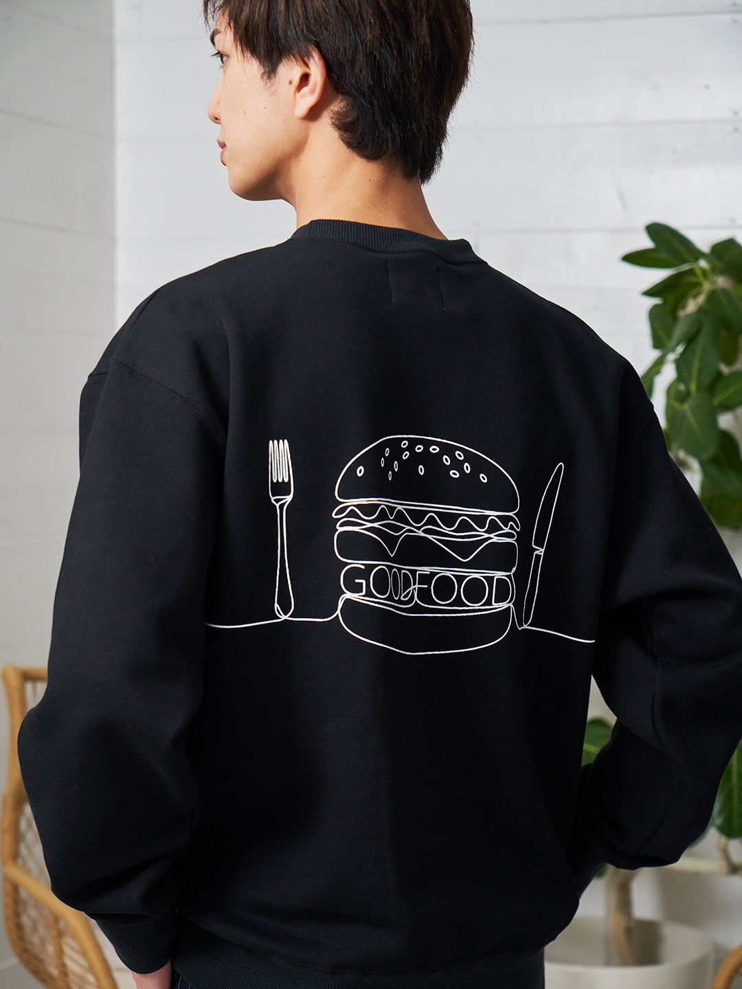 line burger sweatshirt[GF034]